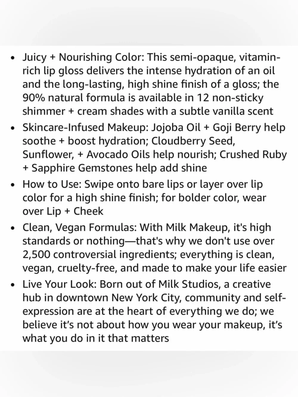 Milk ADVENTURE Odyssey Lip oil Lip Gloss